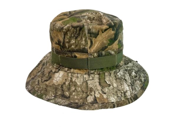 Bell Rangers Realtree APX Camo Boonie Hat – Men's Camo Bucket Hat | Rain Hat for Men & Women Waterproof | Foldable Wide Brim Fishing Hiking Garden Beach Hat | Adjustable Chin Strap Hunting Hat
