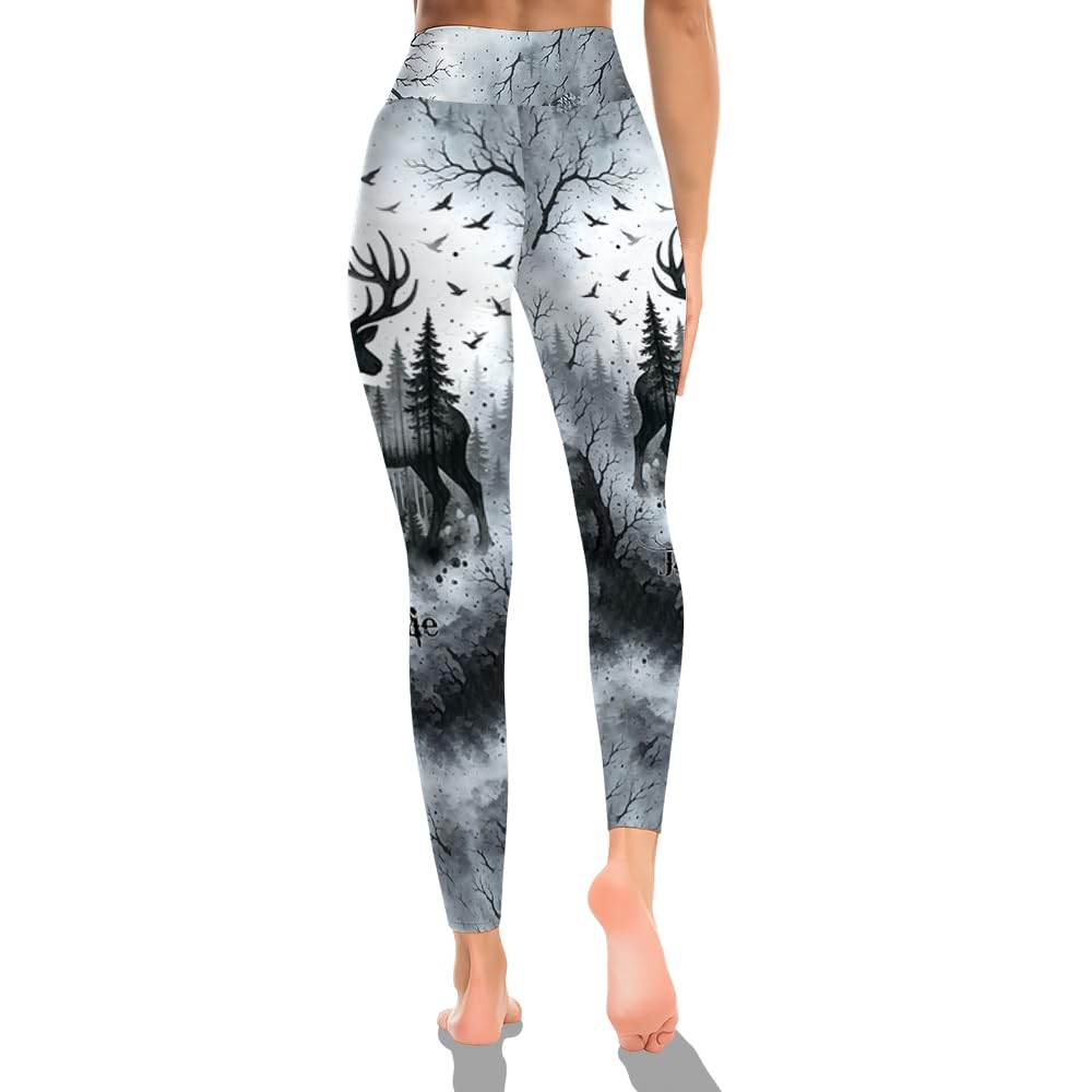 TeeHakie Custom Deer Hunting Hoodie and Leggings Set for Women – 3D Country Girl Sweatshirt & Pants Outfit, Hunting Apparel (Love Hunting, S-5XL)