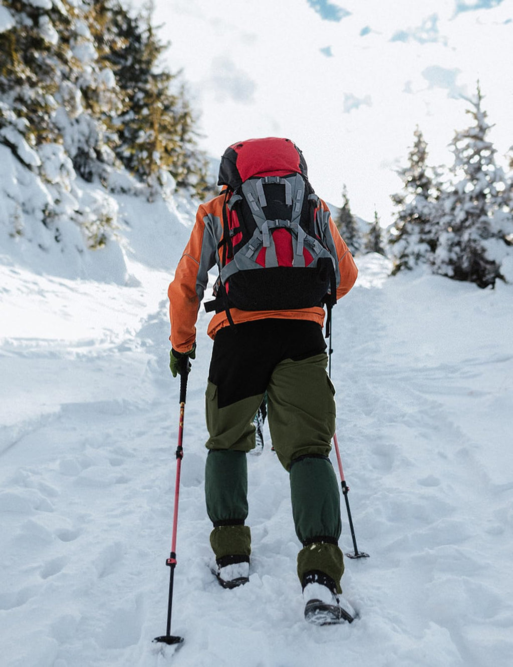 TBMPOY Men's Snow Ski Hiking Pants Waterproof Winter Fleece Lined Pants Camping Skiing Ice Fishing Pants with Belt 02 Thick Green XL