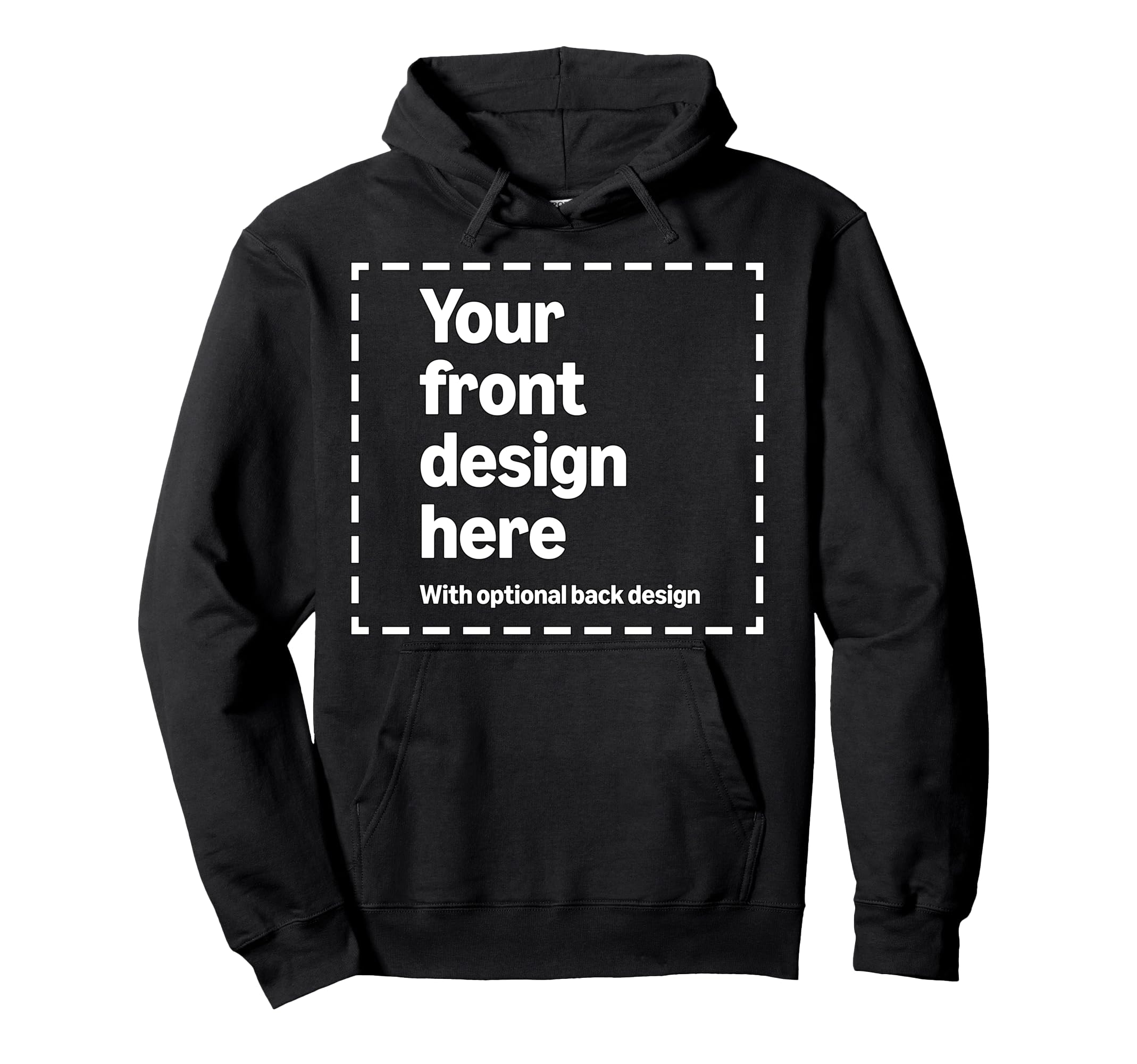 Custom Front & Back Print Hoodie with Your Image for Men and Women by Modify by Amazon Merch on Demand