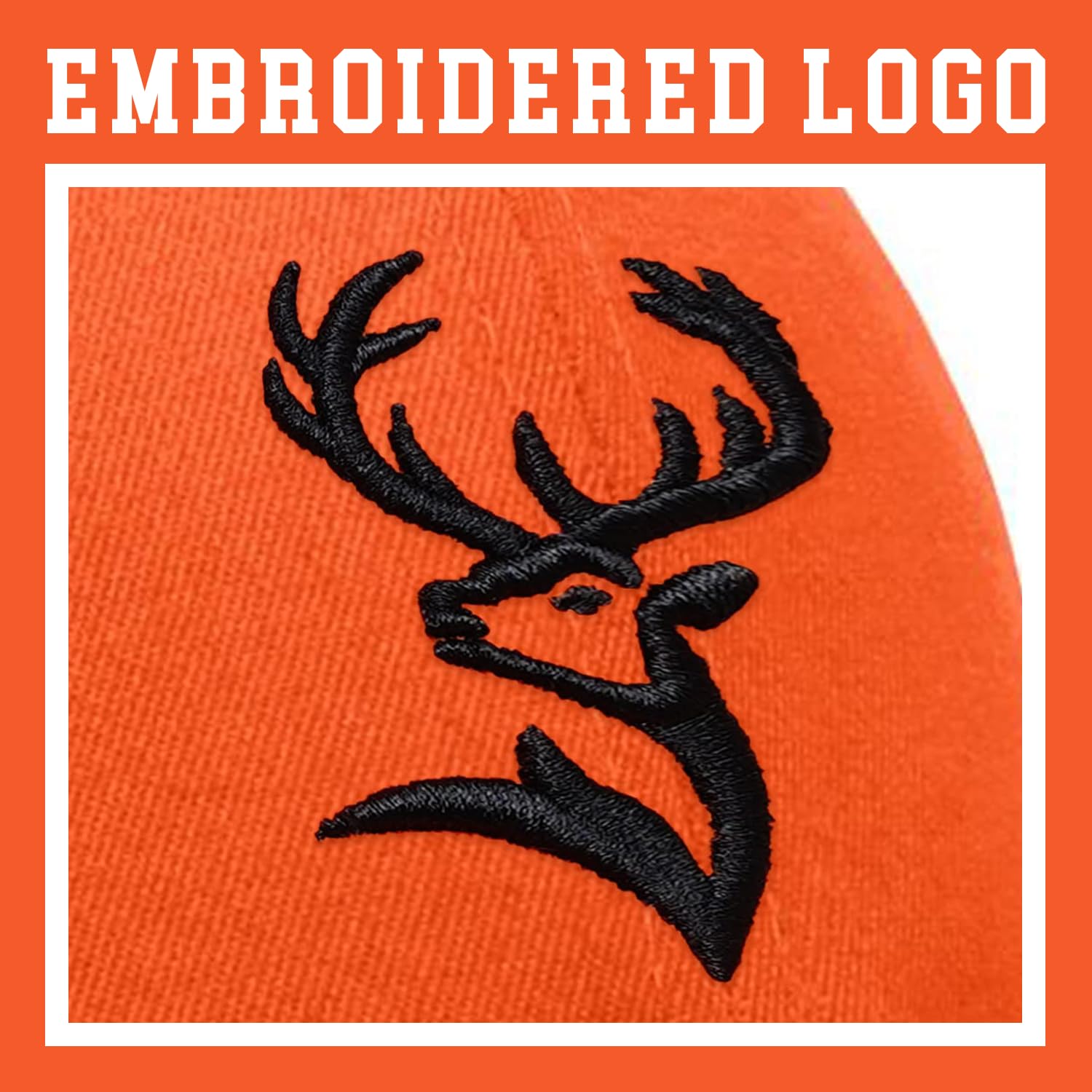 Deer Hunting Gifts for Men Blaze Orange Hunting Hat Deer Hunter Baseball Caps for Men Women