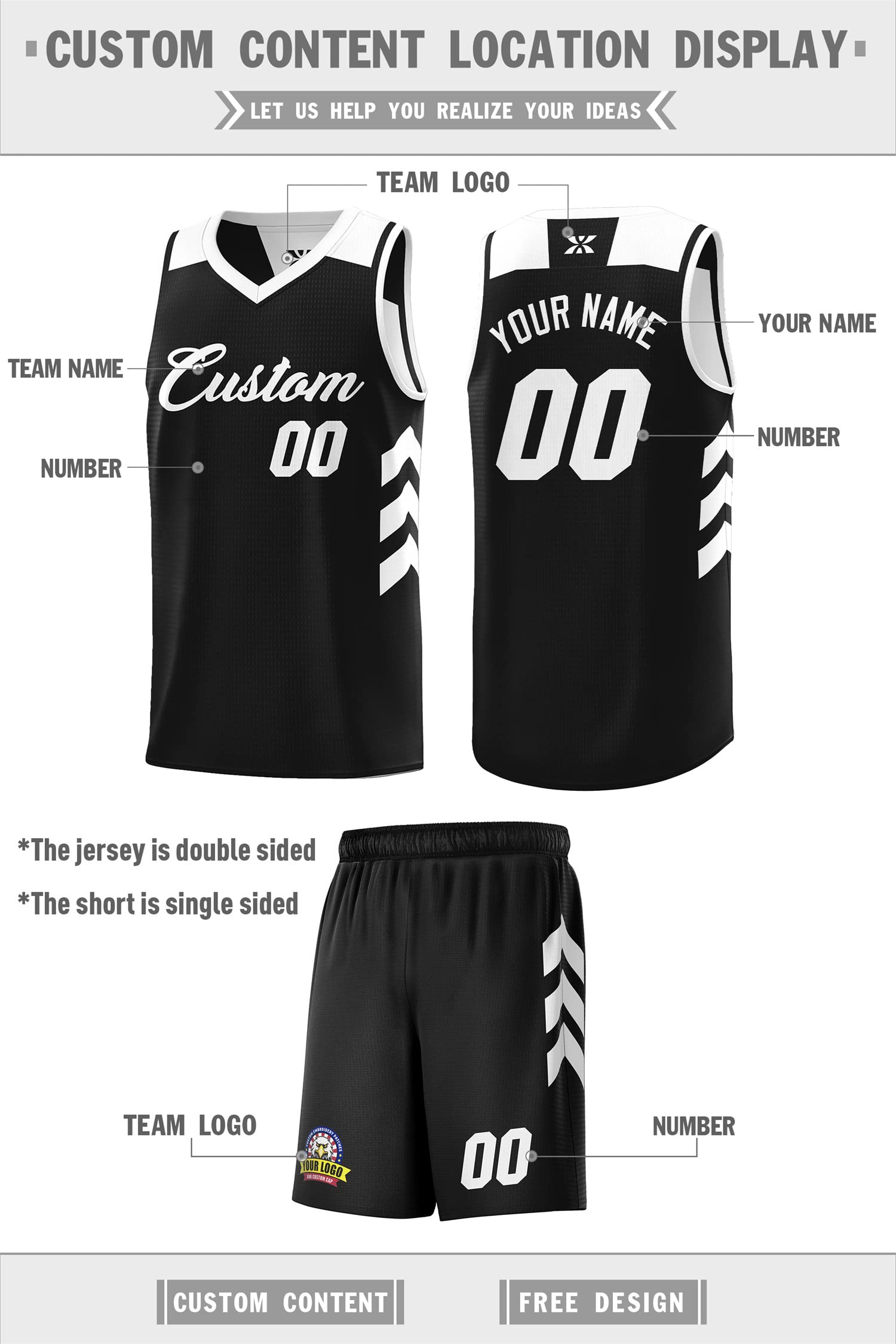 Custom Reversible Basketball Jersey Sports Shirts Personanlized Printed Name Number Logo for Men/Youth