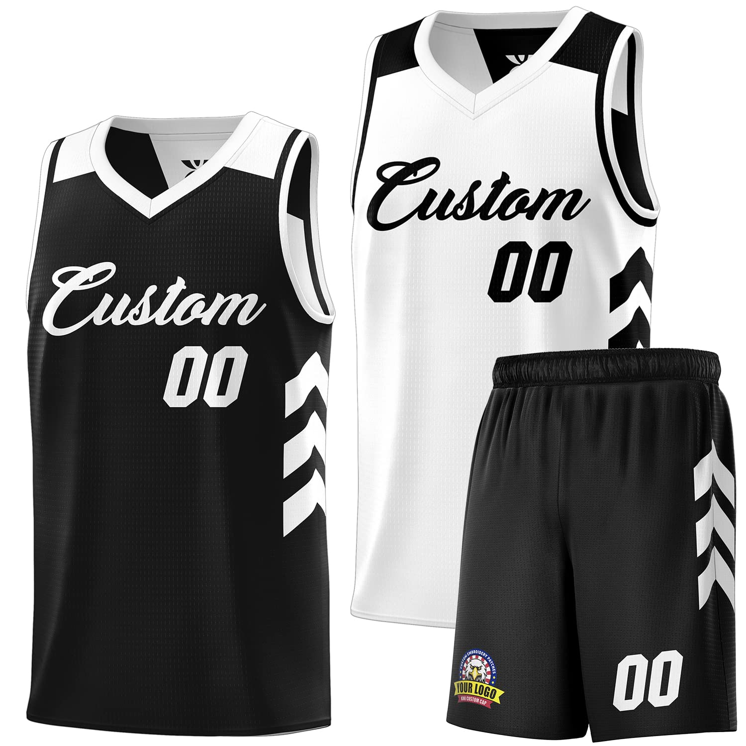 Custom Reversible Basketball Jersey Sports Shirts Personanlized Printed Name Number Logo for Men/Youth