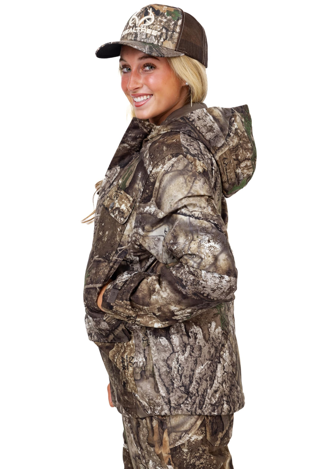 Realtree Women's APX Camo Water Resistant Insulated Parka – Unstoppable Cold Weather Hunting Jacket, Ultra-Quiet & Rugged | Size M
