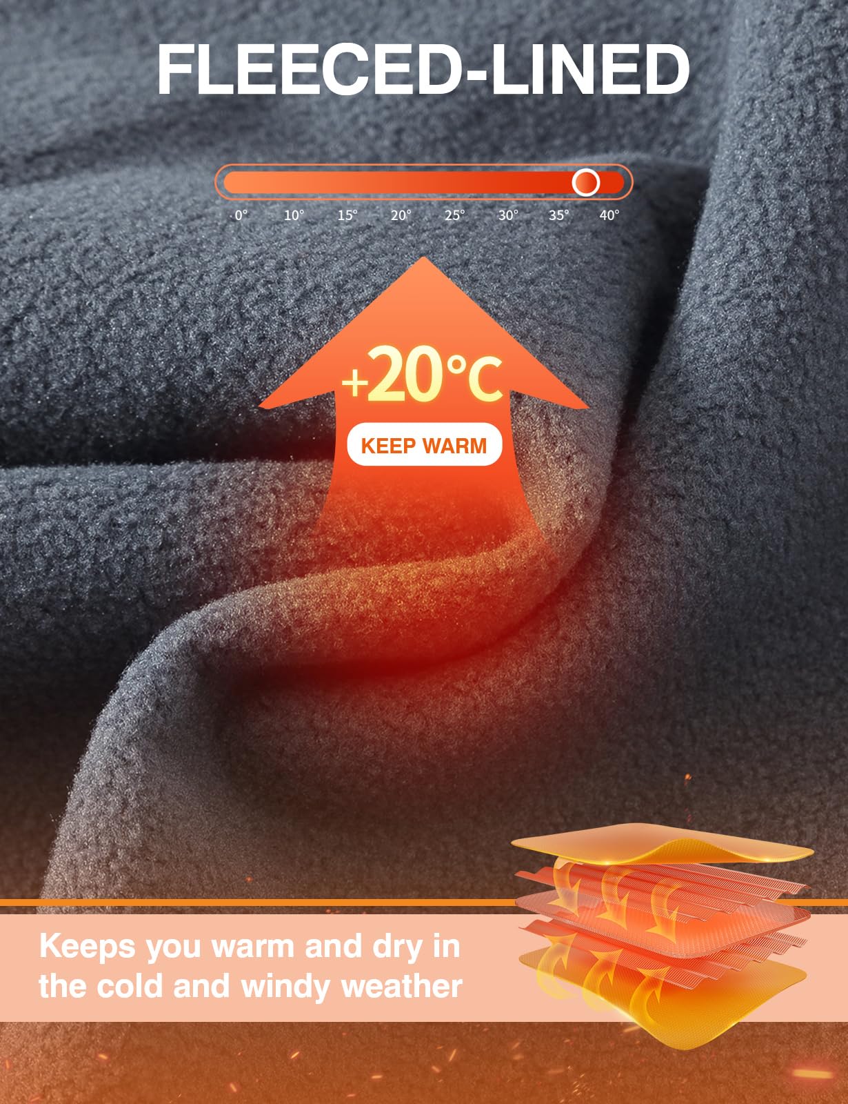 TBMPOY Men's Snow Ski Hiking Pants Waterproof Winter Fleece Lined Pants Camping Skiing Ice Fishing Pants with Belt 02 Thick Green XL