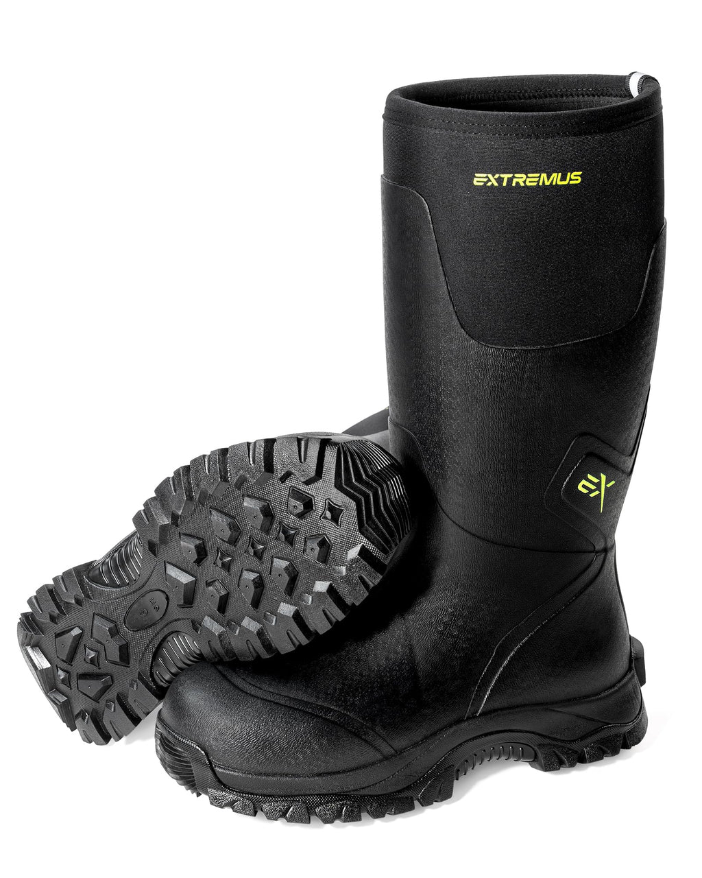 Extremus MudRidge Hunting Boots by KastKing, Men’s Waterproof Insulated Rubber Boots with 6mm Neoprene, All-terrain Anti-slip Sole, Warm Cold Weather Hunting, Fishing, Hiking & Farm Boots