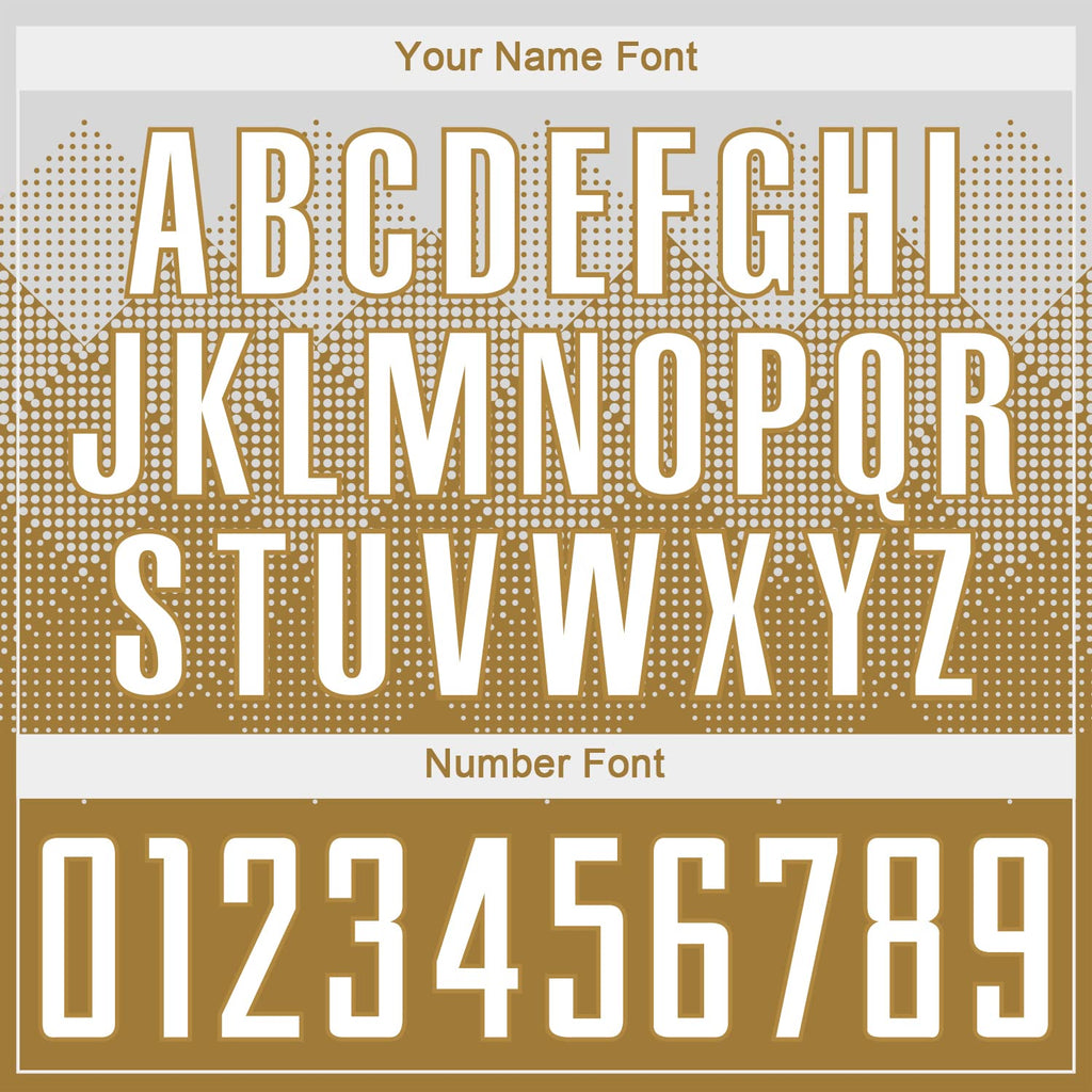 Custom Soccer Uniforms Sets Football Jersey Club Jersey Soccer Team Shirt and Shorts Sublimation for Clubs Teammates Family on Sports Match Training Session and Any Occasions Wearing, White Old Gold