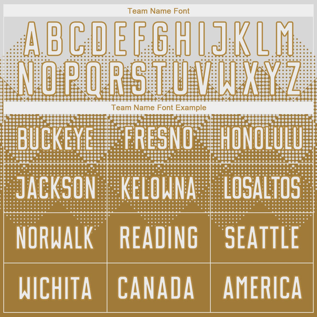 Custom Soccer Uniforms Sets Football Jersey Club Jersey Soccer Team Shirt and Shorts Sublimation for Clubs Teammates Family on Sports Match Training Session and Any Occasions Wearing, White Old Gold