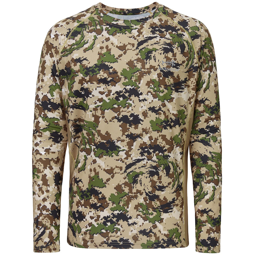BASSDASH Men's Hunting Camo Performance Long Sleeve Shirt Fishing UPF50+ FS13M