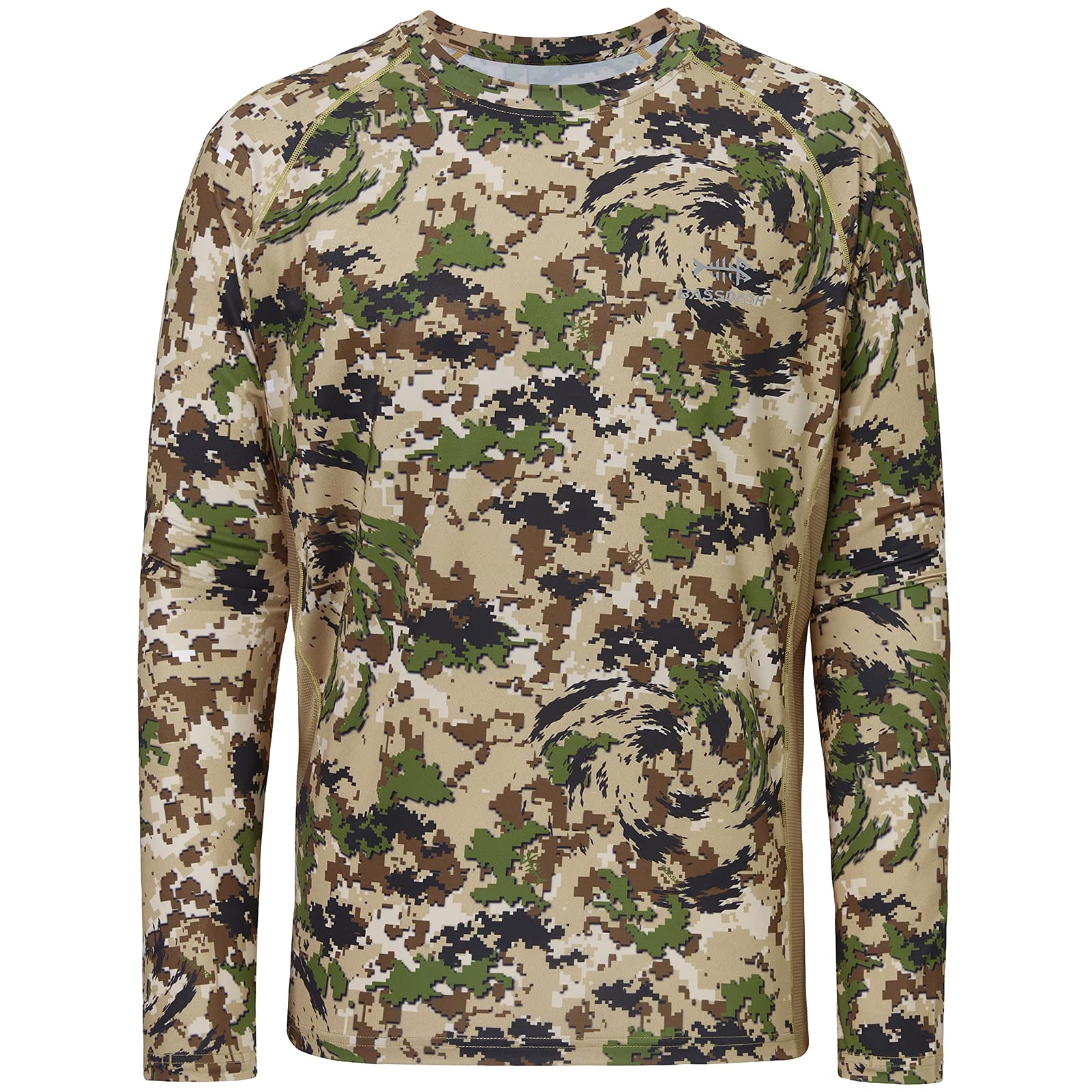 BASSDASH Men's Hunting Camo Performance Long Sleeve Shirt Fishing UPF50+ FS13M
