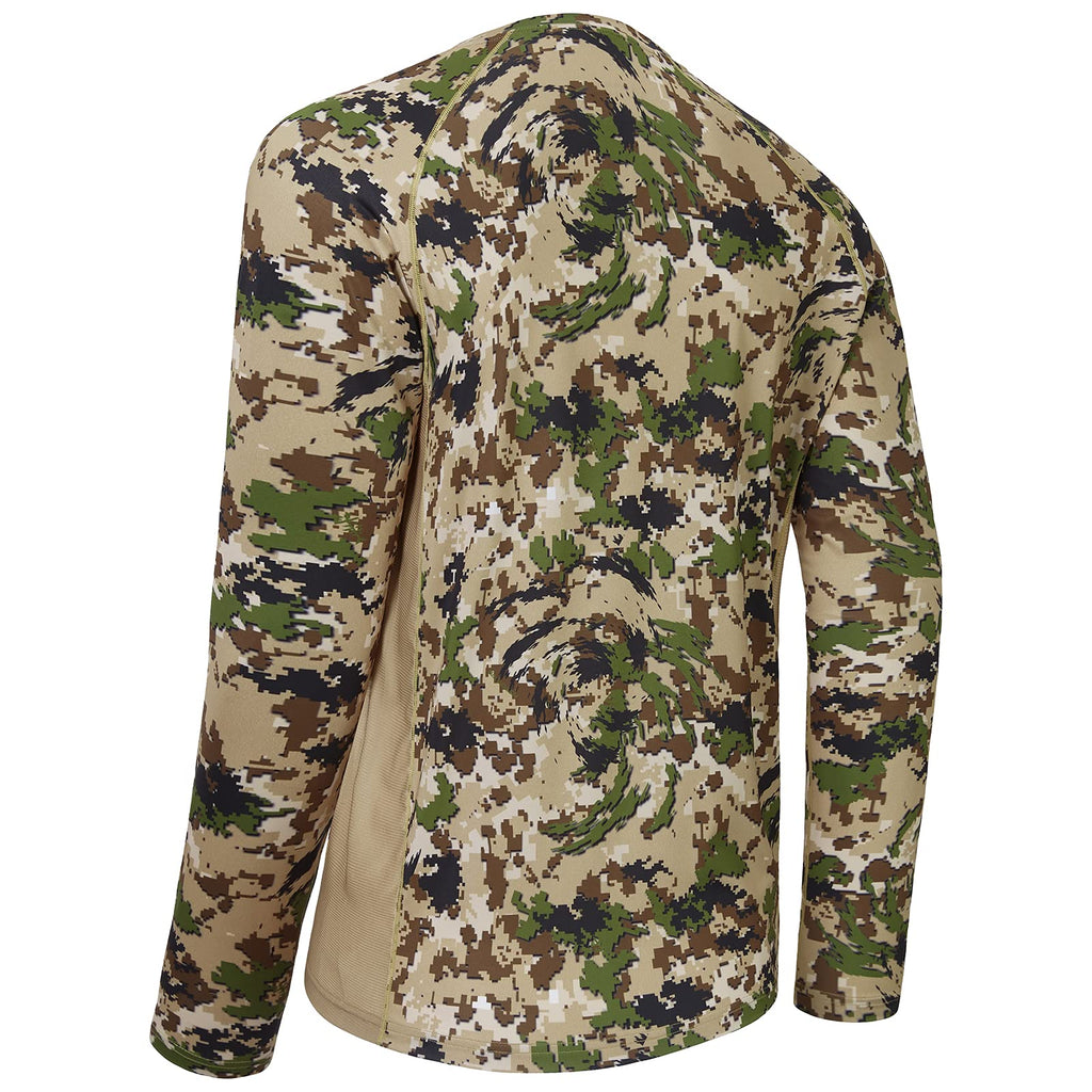 BASSDASH Men's Hunting Camo Performance Long Sleeve Shirt Fishing UPF50+ FS13M