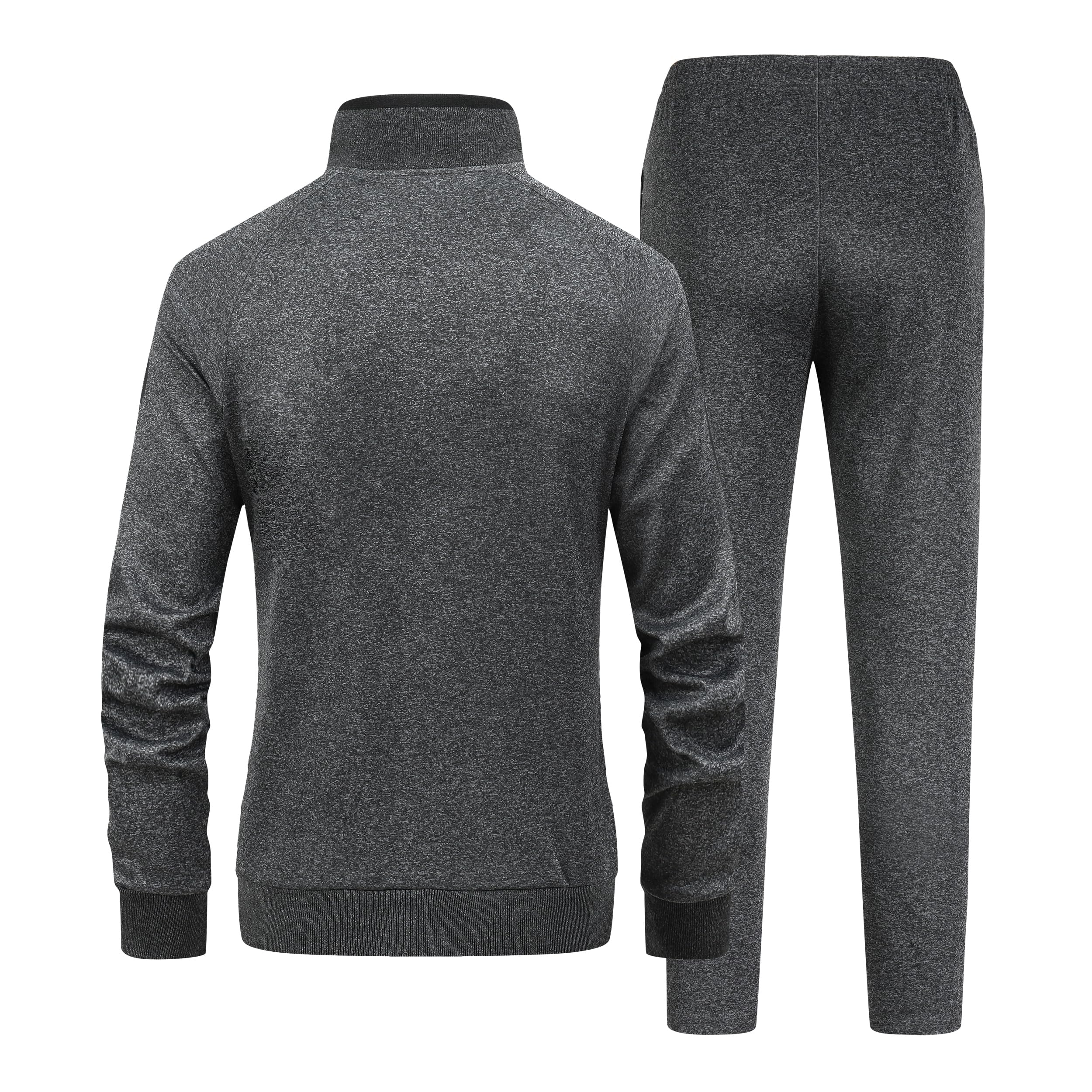 EXSDOWEE Women's 2 Pieces Athletic Tracksuit Full-Zip Workout Sweatsuit with Active Jackets and Pants